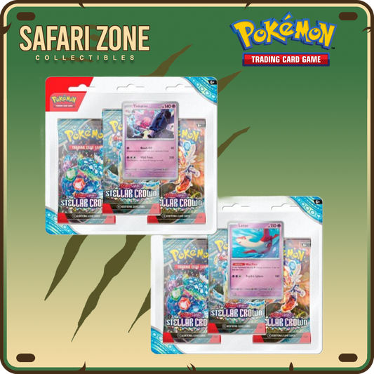 Pokemon: SV07 Stellar Crown  3 Pack Blister Set