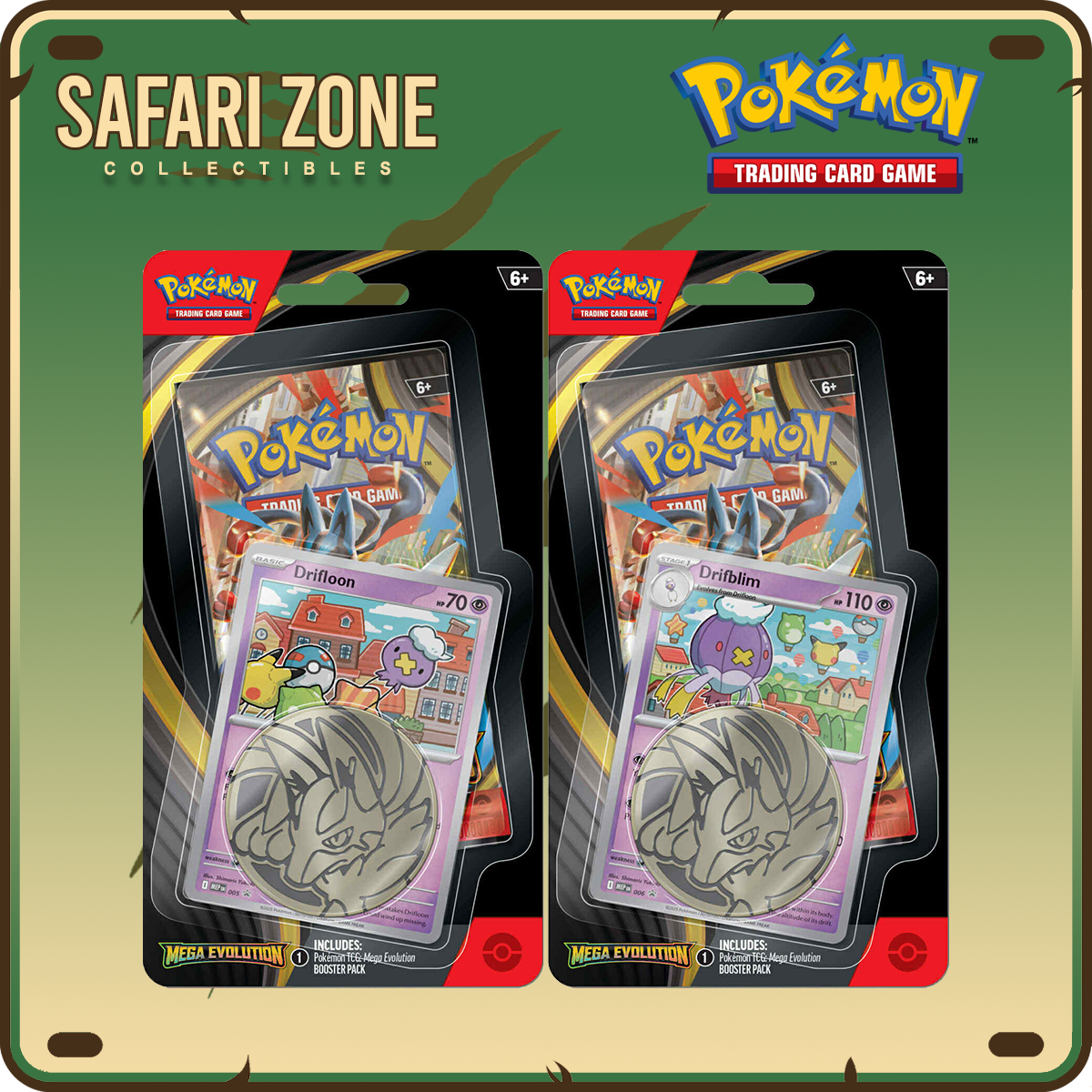 Pokemon: ME01 Mega Evolutions Checklane Blister Set