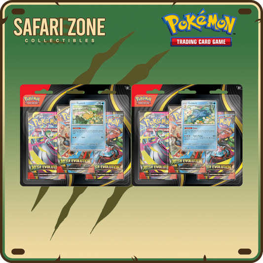 Pokemon TCG: ME01 Mega Evolutions 3 Pack Blister Set