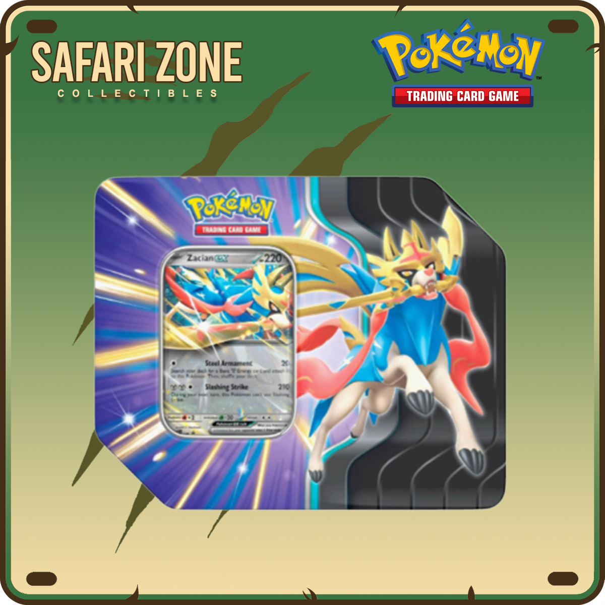 Pokemon TCG: Slashing Legends Tin [Zacian ex]