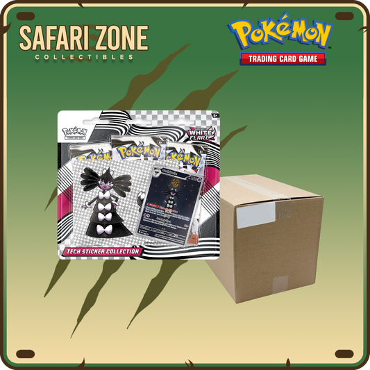 Pokemon: SV10.5 White Flare 3- Pack Tech Blister Case