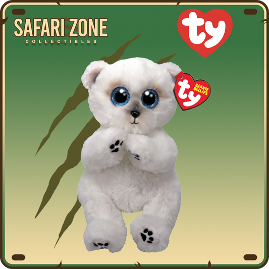 TY Beanie Babies  - Wuzzy - White Bear