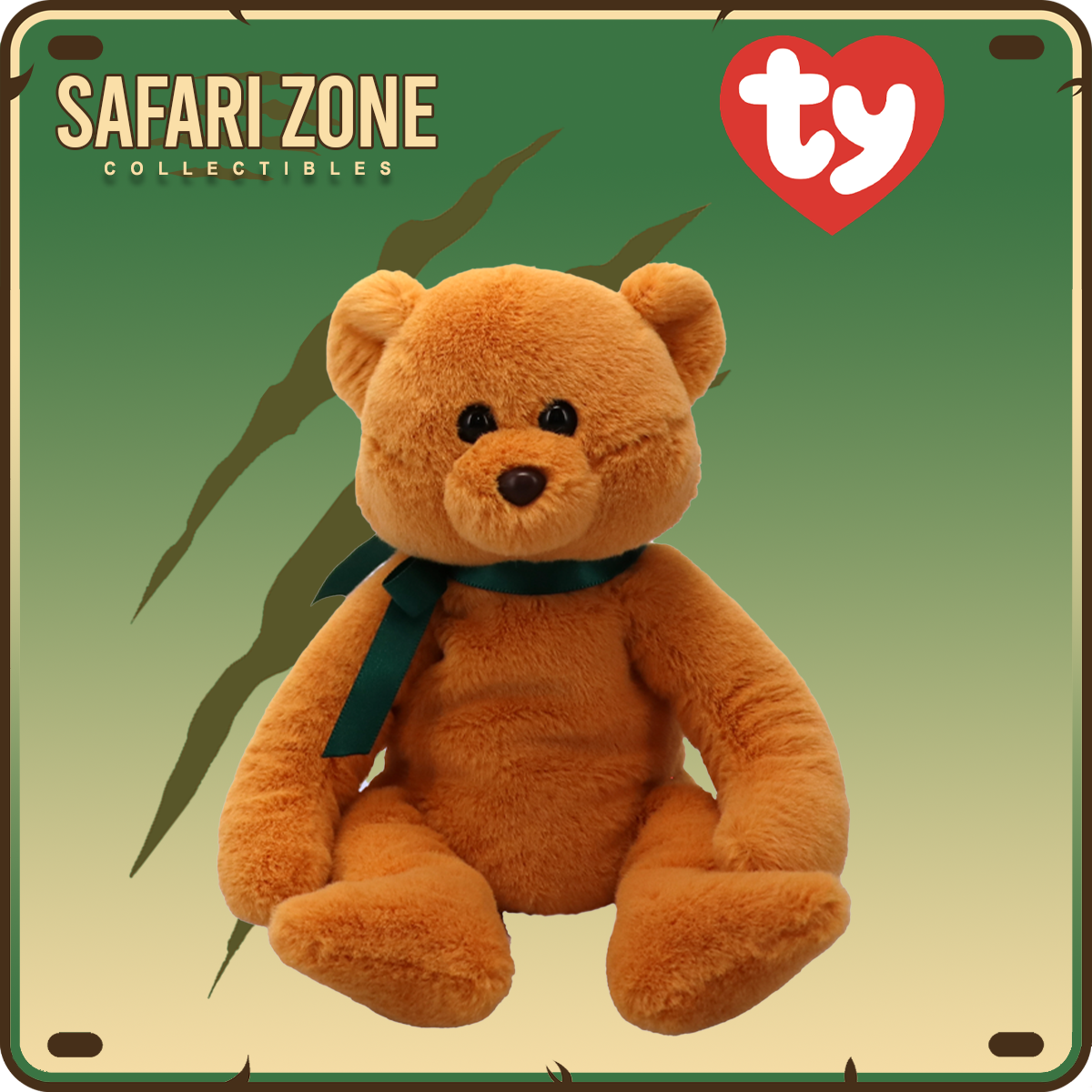 TY Beanie Babies - WINSTON - bear tan