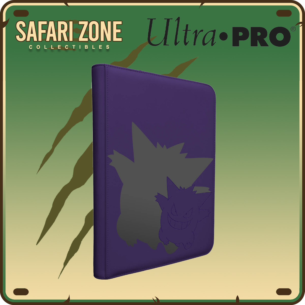 Ultra Pro: Zippered PRO Binder 9-Pocket Pokemon Elite Series Gengar