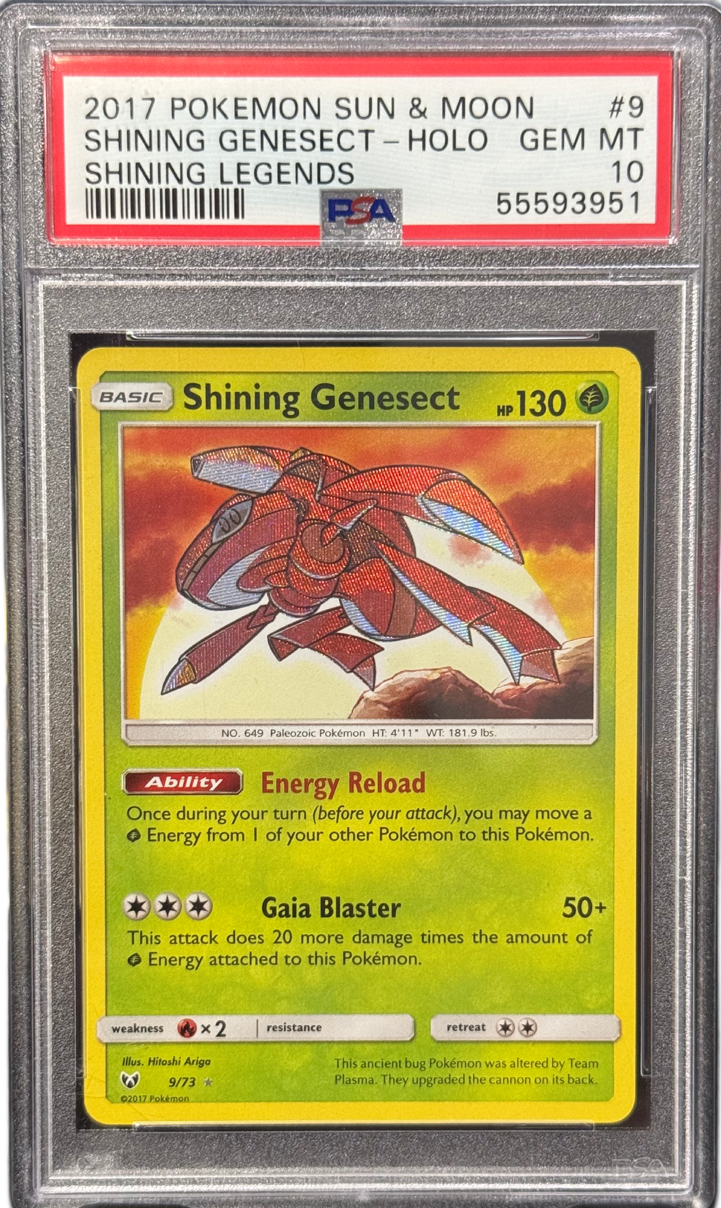 PSA 10 - Shining Genesect - 9/73