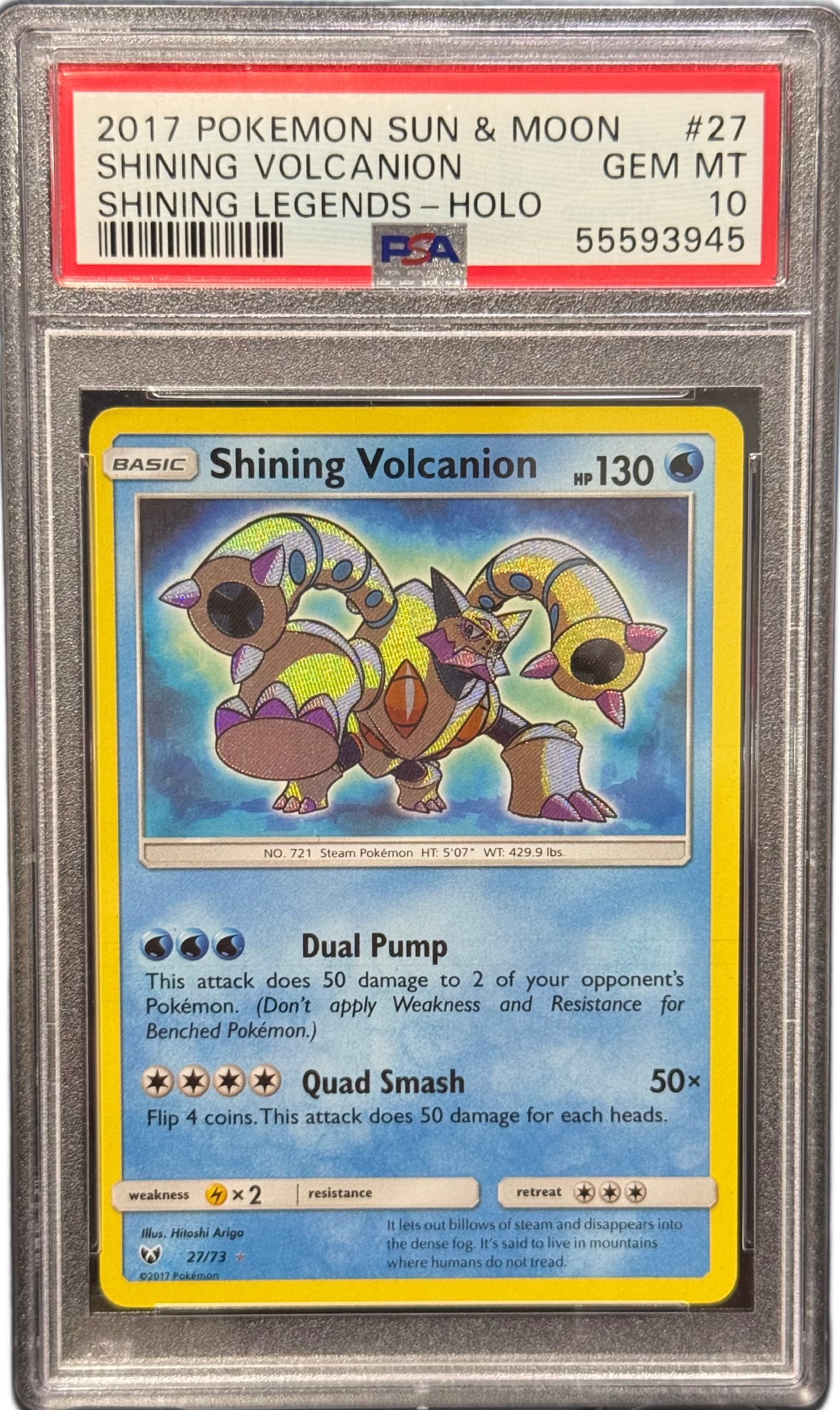 PSA 10 - Shining Volcanion - 27/73