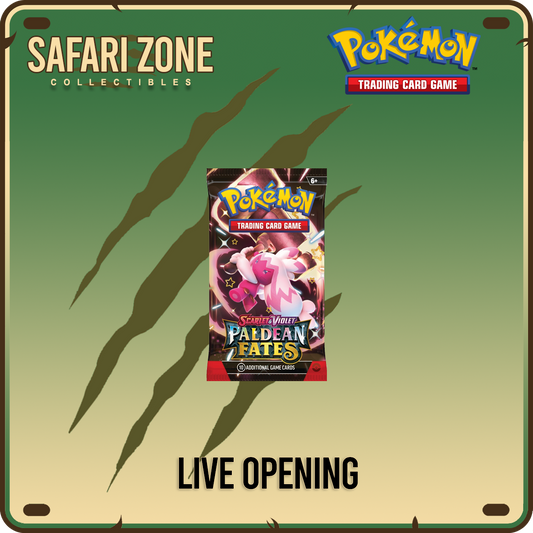 Live Openings: Twitch Stream - Paldean Fates Booster Pack