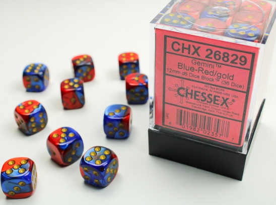 Chessex Dice:  12mm Dice Blocks (36 dice)