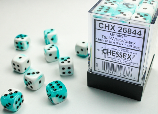 Chessex Dice:  12mm Dice Blocks (36 dice)