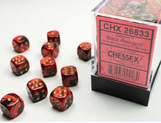 Chessex Dice:  12mm Dice Blocks (36 dice)