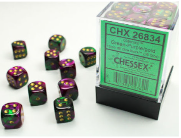 Chessex Dice:  12mm Dice Blocks (36 dice)