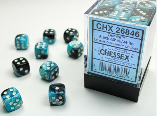 Chessex Dice:  12mm Dice Blocks (36 dice)