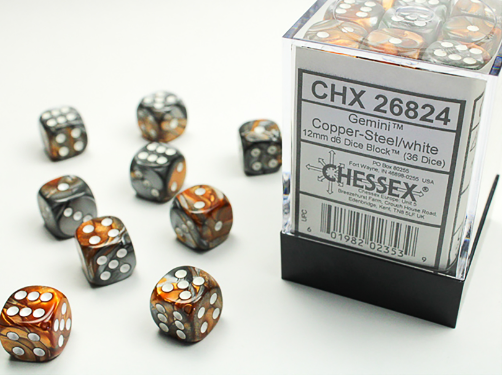 Chessex Dice:  12mm Dice Blocks (36 dice)