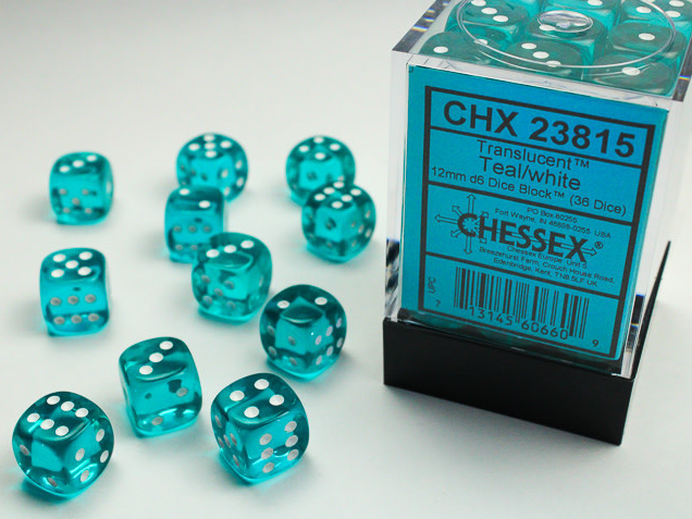 Chessex Dice:  12mm Dice Blocks (36 dice)