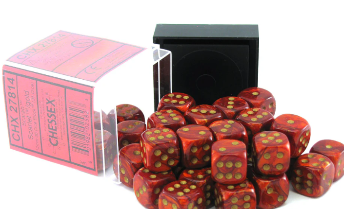 Chessex Dice:  12mm Dice Blocks (36 dice)