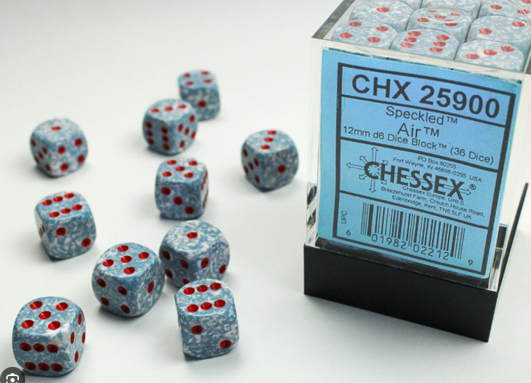 Chessex Dice:  12mm Dice Blocks (36 dice)