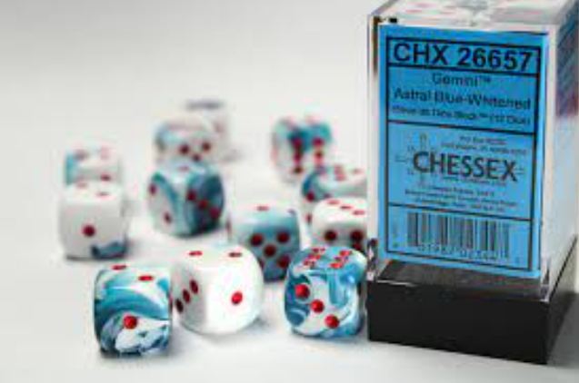 Chessex Dice:  16mm Dice Block (12 dice)