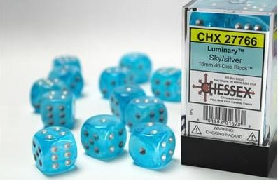 Chessex Dice:  16mm Dice Block (12 dice)