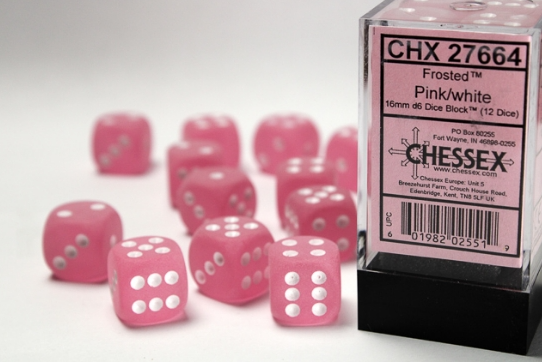 Chessex Dice:  16mm Dice Block (12 dice)