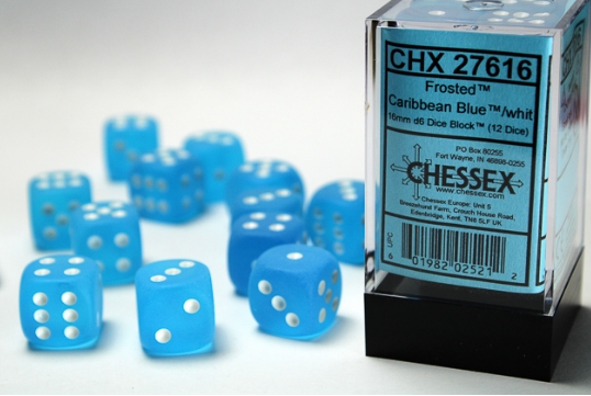 Chessex Dice:  16mm Dice Block (12 dice)