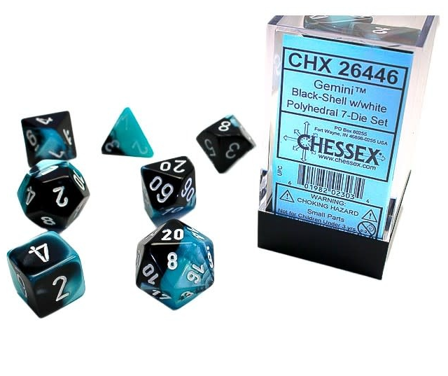 Chessex Dice: 7-Die Sets (Various Colors)