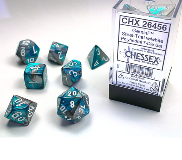 Chessex Dice: 7-Die Sets (Various Colors)