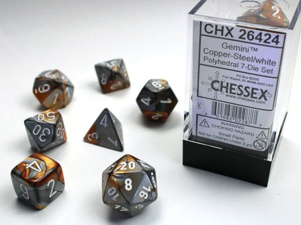 Chessex Dice: 7-Die Sets (Various Colors)