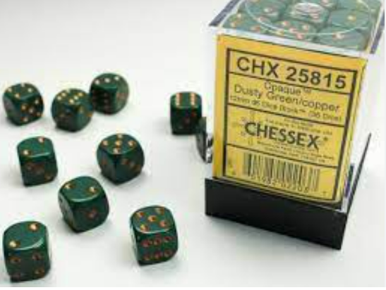 Chessex Dice:  12mm Dice Blocks (36 dice)