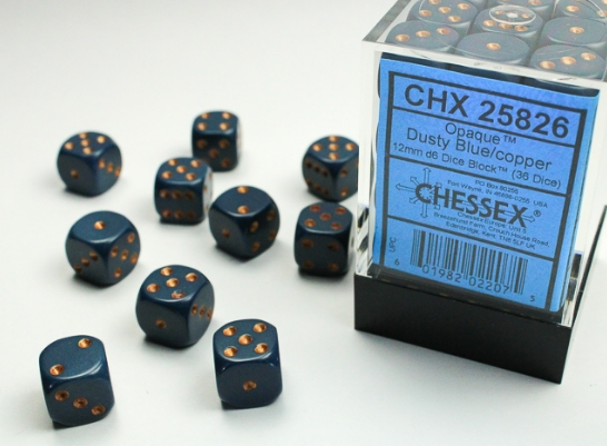 Chessex Dice:  12mm Dice Blocks (36 dice)