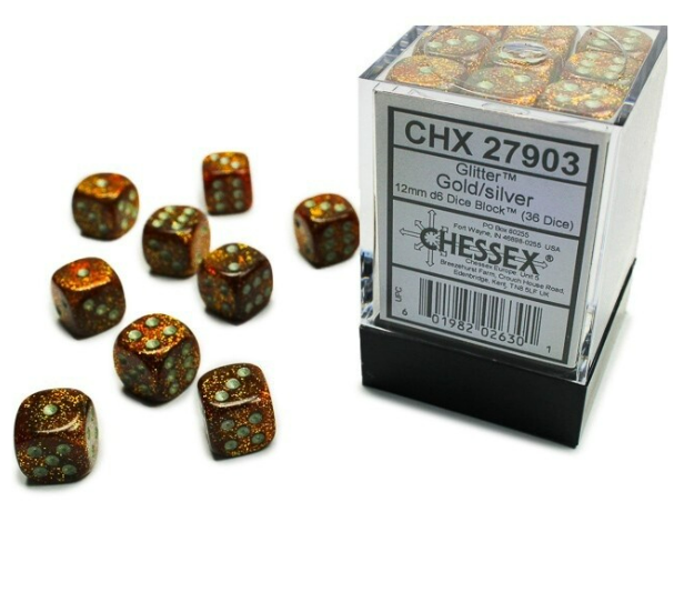 Chessex Dice:  12mm Dice Blocks (36 dice)