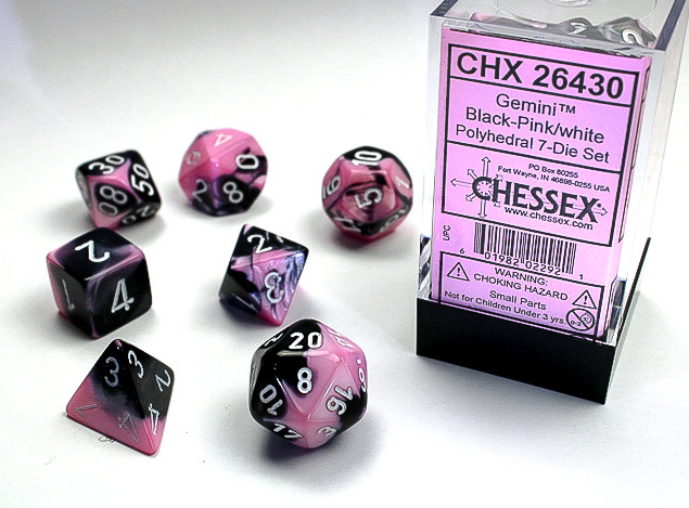 Chessex Dice: 7-Die Sets (Various Colors)