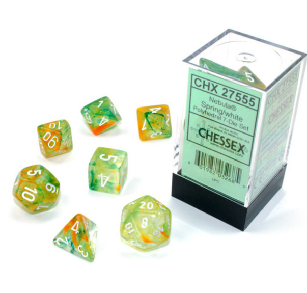 Chessex Dice: 7-Die Sets (Various Colors)