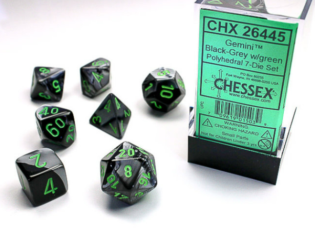 Chessex Dice: 7-Die Sets (Various Colors)