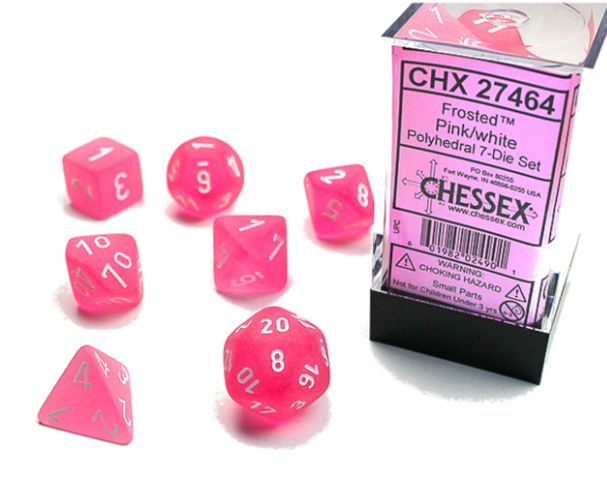 Chessex Dice: 7-Die Sets (Various Colors)