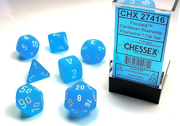 Chessex Dice: 7-Die Sets (Various Colors)