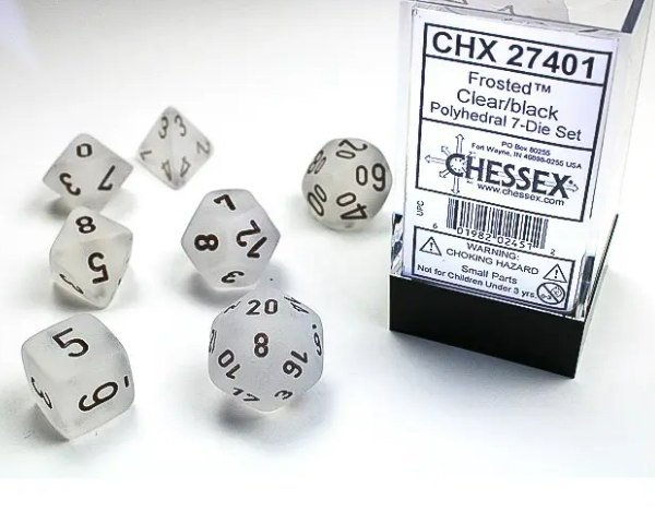 Chessex Dice: 7-Die Sets (Various Colors)