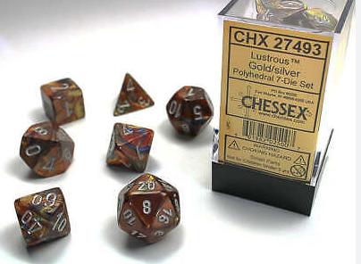 Chessex Dice: 7-Die Sets (Various Colors)