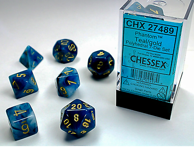 Chessex Dice: 7-Die Sets (Various Colors)