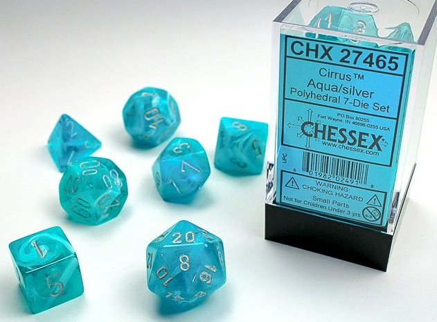 Chessex Dice: 7-Die Sets (Various Colors)