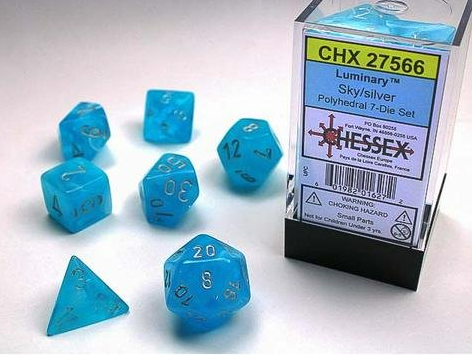 Chessex Dice: 7-Die Sets (Various Colors)