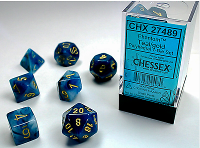 Chessex Dice: 7-Die Sets (Various Colors)