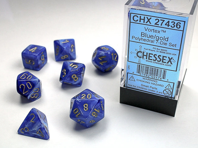 Chessex Dice: 7-Die Sets (Various Colors)