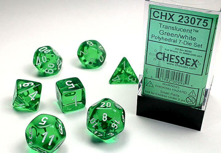 Chessex Dice: 7-Die Sets (Various Colors)