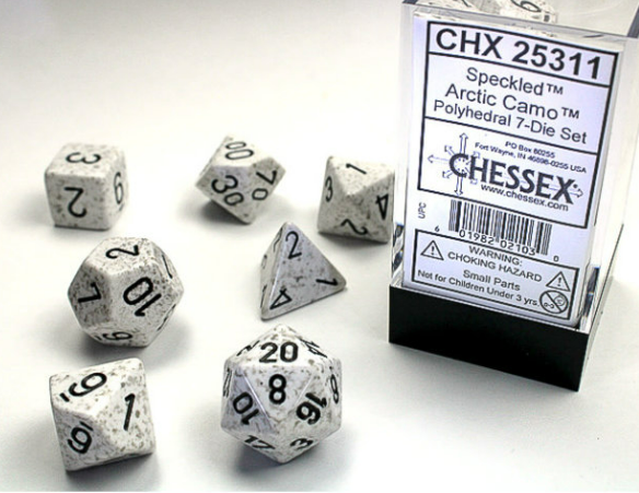 Chessex Dice: 7-Die Sets (Various Colors)