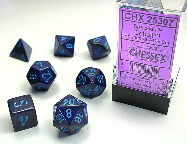 Chessex Dice: 7-Die Sets (Various Colors)