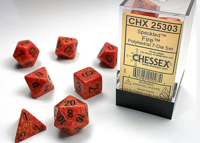 Chessex Dice: 7-Die Sets (Various Colors)