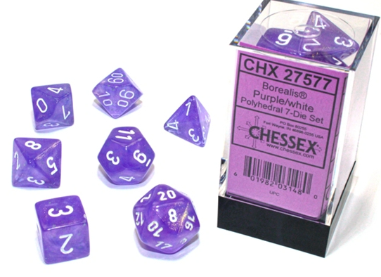 Chessex Dice: 7-Die Sets (Various Colors)