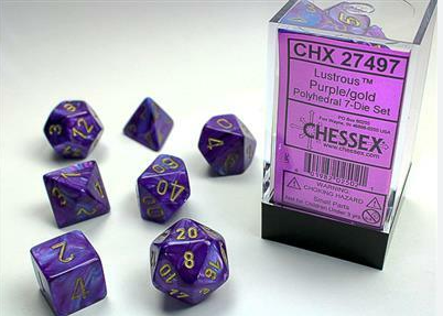 Chessex Dice: 7-Die Sets (Various Colors)