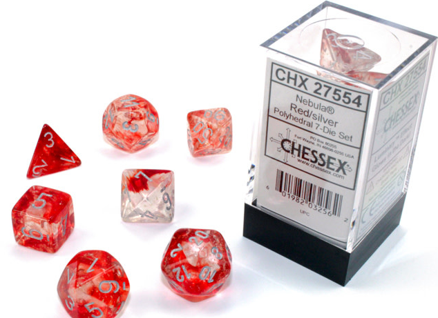 Chessex Dice: 7-Die Sets (Various Colors)