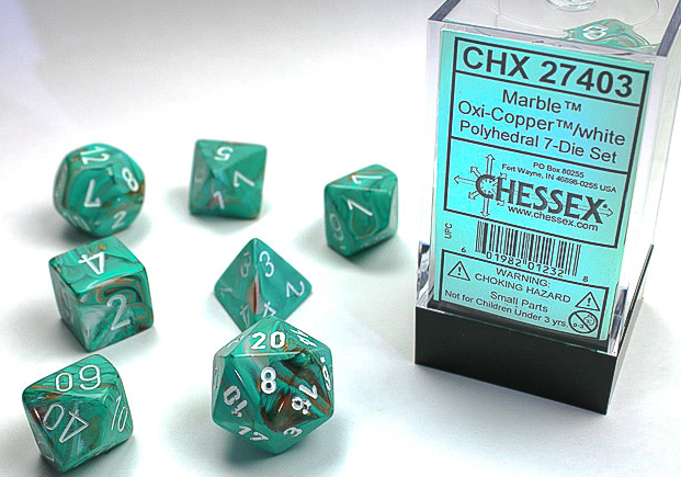 Chessex Dice: 7-Die Sets (Various Colors)